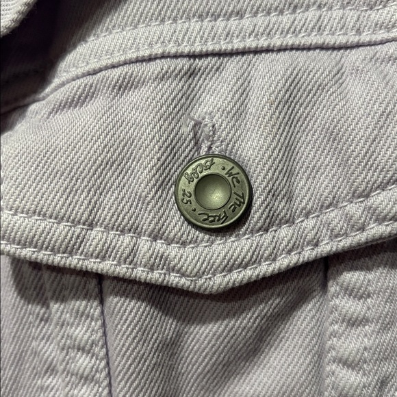 Free People Rumors Denim Jacket in a lilac or lavender color. - Picture 2 of 3